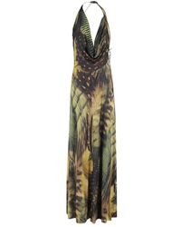 Amazuìn - Jungle Print Langes Kleid - Lyst