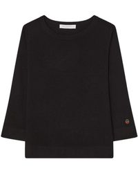BUSNEL - Truien & Vesten ,Zwart ,Wol Ocean Bootneck Wol Top - Lyst