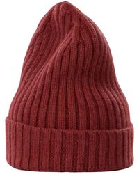 Le Bonnet - Accessoires ,Bruin ,Wol Beanie - Lyst