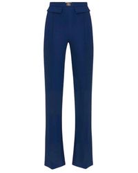 Elisabetta Franchi - Wide Trousers - Lyst