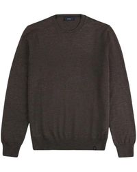 Fay - Wollen Trui Met Ronde Hals - Lyst