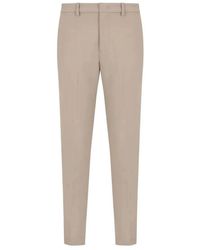 Emporio Armani - Slim-Fit Trousers - Lyst