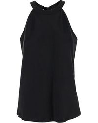 Pinko - Top nero stile talnge - Lyst