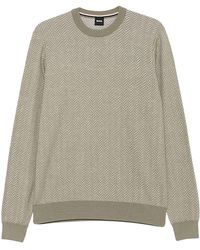 BOSS - Round-Neck Knitwear - Lyst
