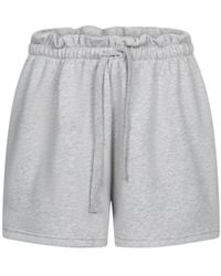 Ame - Korte Broeken ,Wit ,Grijze Sweat Shorts - Lyst