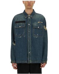 Helmut Lang - Overhemden ,Blauw ,Denim Denim Uniform Shirt - Lyst