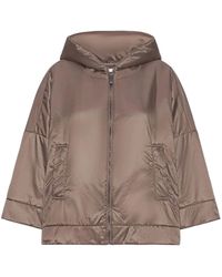 Max Mara - Gewatteerde Waterdichte Jas Met Capuchon - Lyst
