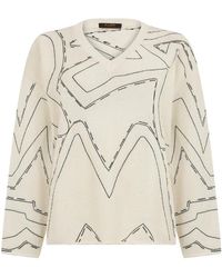 Moorer - Nisa V-Ausschnitt Pullover - Lyst