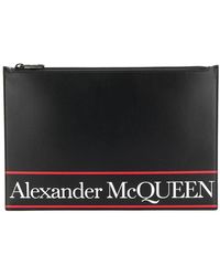 Alexander McQueen - Clutch mit Logo-Print - Lyst