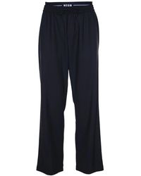 MSGM - Wide Trousers - Lyst