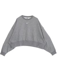 Nike - Essentials fleece oversized crew sweatshirt - Lyst