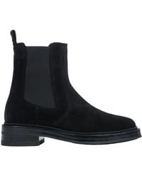 ESTRO - Schwarze Chelsea-Boots Für Damen Aus Premium-Italienischem Echtem Velours - Lyst