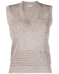 Brunello Cucinelli - V-Neck Knitwear - Lyst