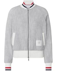 Thom Browne - Tweed Bomber Jacket - Lyst