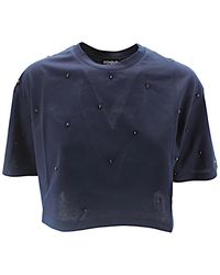 Dondup - Tops ,Blauw ,T-Shirts En Polo's - Lyst