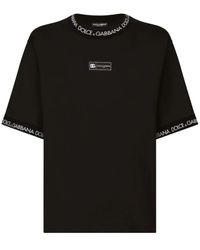 Dolce & Gabbana - Schwarze t-shirts und polos von dolce gabbana,schwarze kleidung von dolce gabbana - Lyst