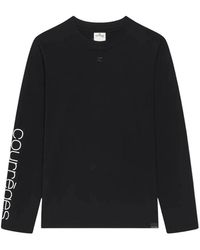 Courreges - Logo Print Long Sleeve T-Shirt - Lyst