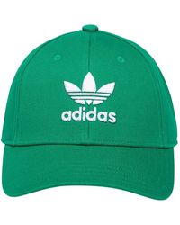 adidas Originals - Grüne trefoil baseball cap - Lyst