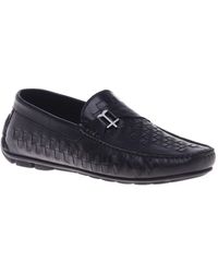 Baldinini - Loafer in woven leather - Lyst