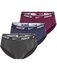 Nike - Schwarze 3er-pack briefs für maximalen komfort - Lyst