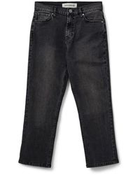 Sofie Schnoor - Cropped Grijze Denim Jeans - Lyst
