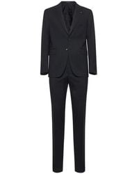 Tagliatore - Kostuums ,Blauw ,Wol Jurken Blauw - Lyst