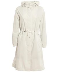 Moorer - Witte Polyester Jas Gemaakt - Lyst