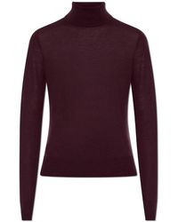 DSquared² - Truien & Vesten ,Rood ,Wol Wol Trui Met Geborduurd Logo - Lyst