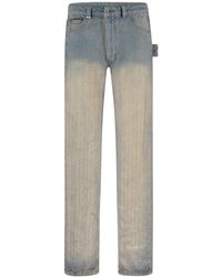 flâneur - Faded Tweed Denim Jeans Lichtblauw - Lyst