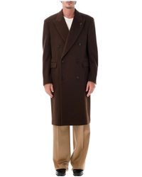 Lardini - Double-Breasted Coat - Lyst