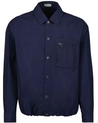 Dior - Jassen ,Blauw ,Katoen Geborduurde Shirt Couture Collectie - Lyst