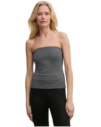 Samsøe & Samsøe - Tops ,Grijs ,Polyester Sachrishell Top - Lyst