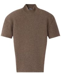 Jacquemus - Bruine Wol Kasjmier Trui - Lyst