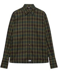Gcds - Overhemden ,Groen ,Katoen Check Over Shirt - Lyst
