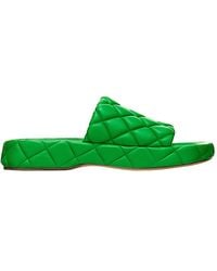 Bottega Veneta - Padded Green Sandals - Lyst