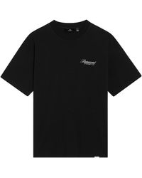 Represent - Tops ,Zwart ,Katoen T-Shirt Met Korte Mouwen En Ronde Hals - Lyst