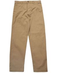 SELECTED - Broeken ,Bruin ,Losse Twill Chinchilla Broek - Lyst