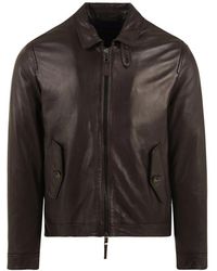 The Jack Leathers - Jassen ,Bruin ,Leer Vegetable Tanning Oak Jacket - Lyst