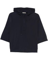Herno - 3/4 Mouw Hoodie - Lyst