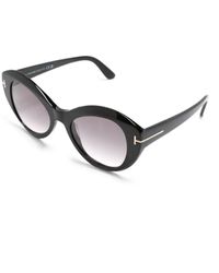 Tom Ford - Schwarze sonnenbrille mit originalzubehör - Lyst
