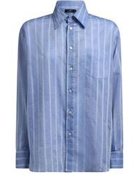 Etro - Gestreept Katoenen Overhemd - Lyst