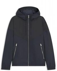 HUGO - Jassen ,Blauw ,Polyester H-Cireno 4 Jacket - Lyst