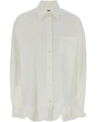 Moschino - Overhemden ,Wit ,Katoen Camicia - Lyst