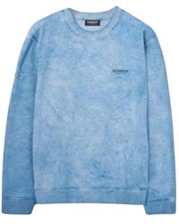 Dondup - Hoodies & Sweatvesten ,Blauw ,Stijlvolle Sweatshirt Voor Mannen - Lyst