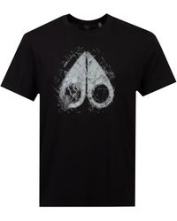 Moose Knuckles - Tops ,Zwart ,Icebreak Logo Tee - Lyst