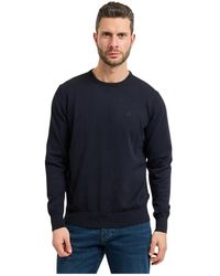 Bugatti - Truien & Vesten ,Blauw ,Katoen Pure Cotton Sweater - Lyst