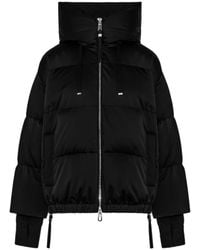 DUNO - Korte Zwarte Parka Jas - Lyst