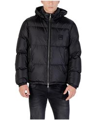 ARMANI EXCHANGE - Jassen ,Zwart ,Urban Donsjack Met Capuchon - Lyst