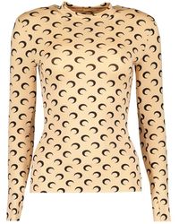 Marine Serre - Jersey Moon Top - Lyst