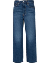 Levi's Ribcage Straight Ankle Jeans - Blauw